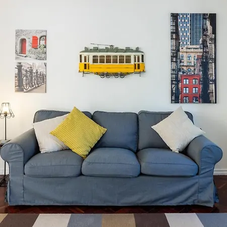 Lägenhet Casa Do Largo Electrico - Cozy And Lovely In The Center Lisboa
